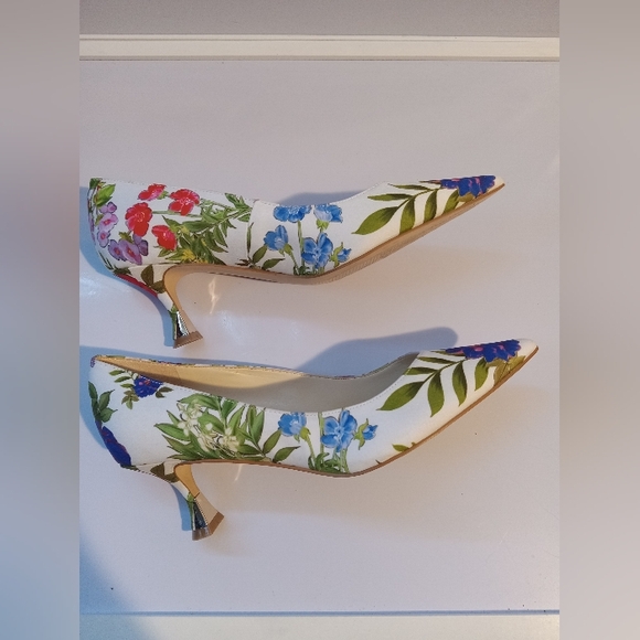 Nine West Ariella 2 pump in the Blue Bouquet Floral Multi color Size 6‎ - Picture 6 of 6